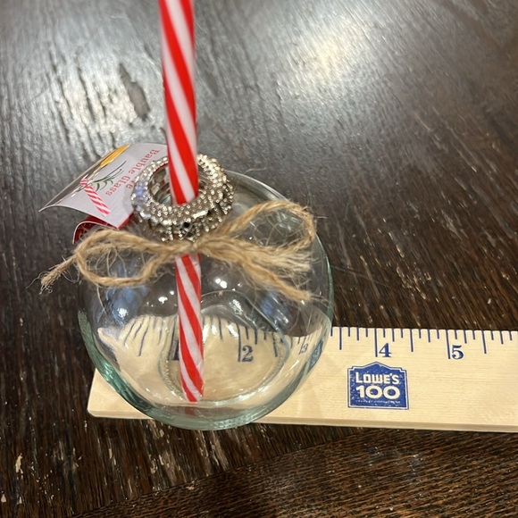 Festive Bauble Glass Drink ware SET OF 2 - Picture 6 of 10